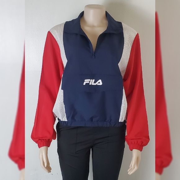 NWT FILA WINDBREAKER JACKER WOMEN'S MULTICOLOR - Picture 1 of 8